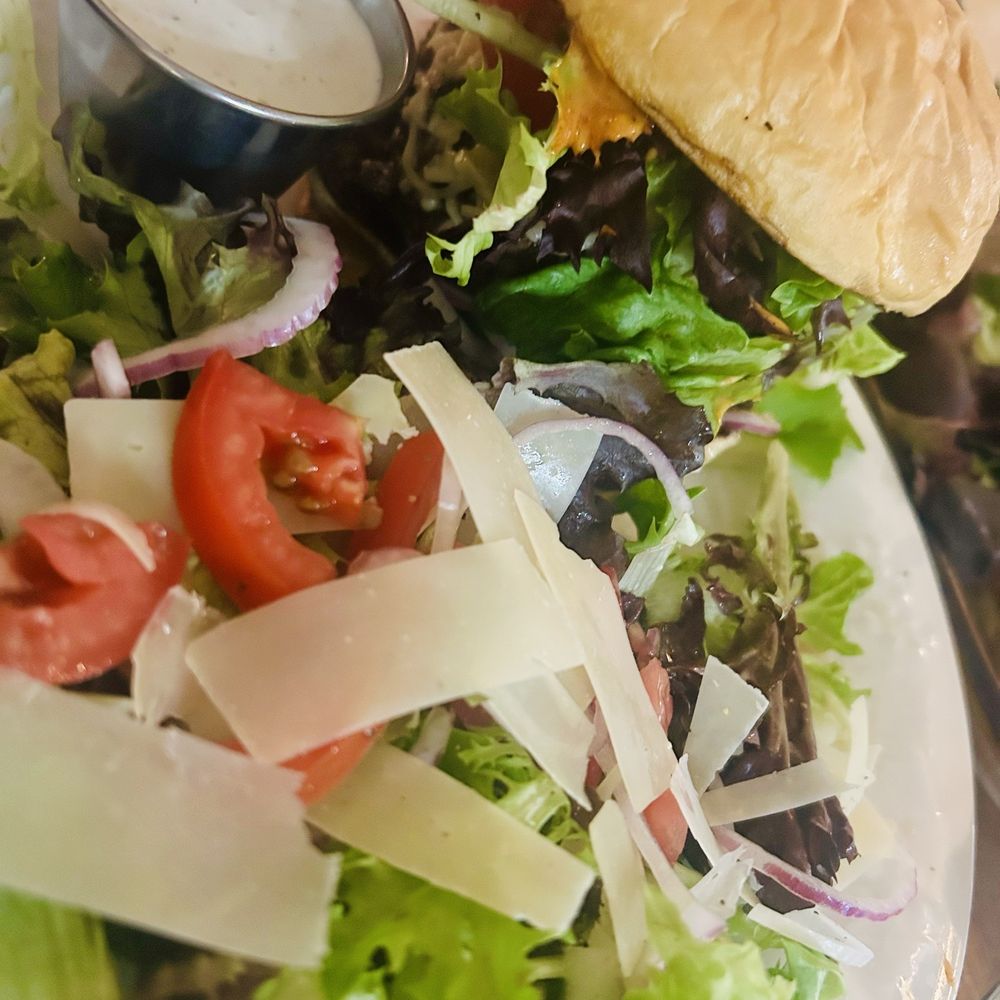 Twisted Grape Wine Bar & Cafe - Zin-Gouda burger and salad - Wine Bars Near Me - Shalimar, Florida Twisted Grape Wine Bar & Cafe - Zin-Gouda burger and salad - Wine Bars Near Me - Shalimar, Florida