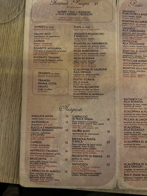 Menu photo 3 Pompei Paris, 75 Menu photo 3 Pompei Paris, 75