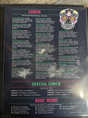 Menu photo 4 Papi’s Mex Grill And Bar Carrollton, KY