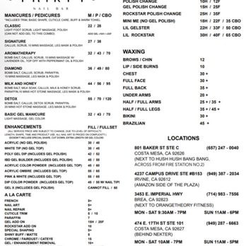 3 Thirty 3 Nail Bar- Irvine - Updated Menu effective May 1, 2023. - Nail Salons Near Me - Irvine, California 3 Thirty 3 Nail Bar- Irvine - Updated Menu effective May 1, 2023. - Nail Salons Near Me - Irvine, California