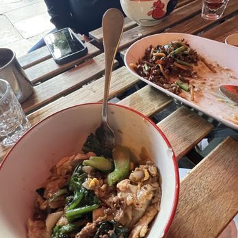 Lung Yai Thai Tapas - Food almost gone ...pork noodle and Pad See Ew with Beef - Tapas/Small Plates Near Me - Miami, Florida Lung Yai Thai Tapas - Food almost gone ...pork noodle and Pad See Ew with Beef - Tapas/Small Plates Near Me - Miami, Florida