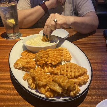 54th Street Restaurant & Drafthouse - SEASONED WAFFLE FRIES WITH GRINGO DIP - Bars Near Me - San Marcos, Texas