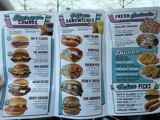 Menu photo 1 Papa's Drive Thru Chesterfield, MI Menu photo 1 Papa's Drive Thru Chesterfield, MI