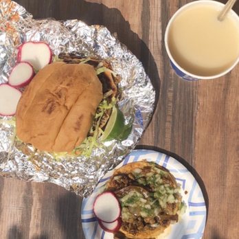Las Grullas Mexican Grill - Torta y taco de carne asada, horchata - Mexican Near Me - Alviso, California