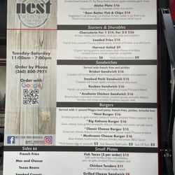 Nest - Menu