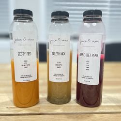 Juice & Vine Cold Pressed Juicery - Zesty Red, celery kick, apple, beet, pear