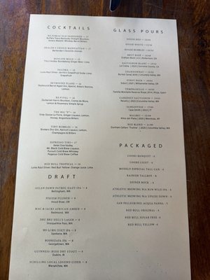 Menu photo 2 re:public Seattle, WA