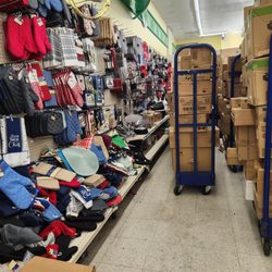 Dollar Tree - This is one of their areas that's more full but such a mess