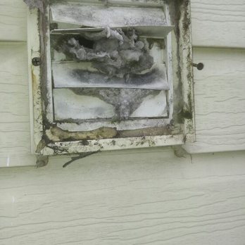 Regal Duct Cleaning - Dryer vents like this increase the risk for house fire. - Air Duct Cleaning Near Me