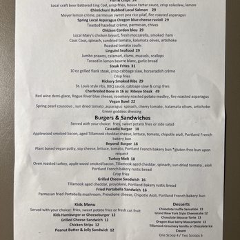 Cascadia Restaurant & Bar - Menu, page 2 of 2 (1/21/2025) - American Near Me - Tigard, Oregon Cascadia Restaurant & Bar - Menu, page 2 of 2 (1/21/2025) - American Near Me - Tigard, Oregon