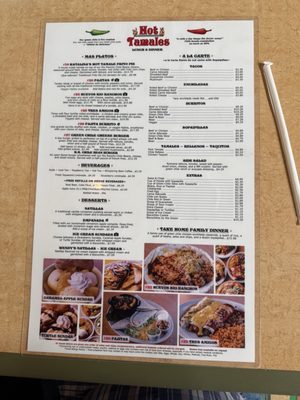 Menu photo 4 Hot Tamales Rio Rancho, NM