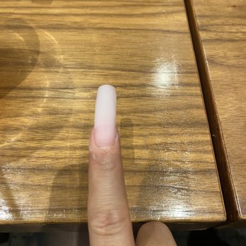 Zen Nails Spa - I told her multiple times she glue my nail tip on crooked - Nail Salons Near Me - Las Vegas, Nevada