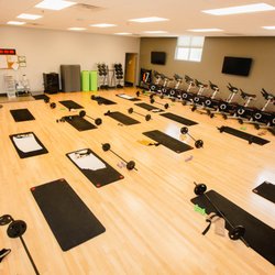 Fit-N-Wise - Group exercise class room. We offer classes like Spin Class, Zumba and Cardio Sculpt.