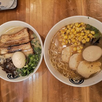 Kashiwa Ramen - Ramen with Pork Cha-shu (Wavy noodle) (Rich Broth) Black Garlic Ramen with Chicken Cha-Shu (Straight noodle) (Rich Broth) - Ramen Near Me - Costa Mesa, California Kashiwa Ramen - Ramen with Pork Cha-shu (Wavy noodle) (Rich Broth) Black Garlic Ramen with Chicken Cha-Shu (Straight noodle) (Rich Broth) - Ramen Near Me - Costa Mesa, California