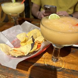 River and Rail Cantina - Chips and Salsa and Frozen Margarita