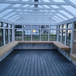 Interior of Greenhouse & Shed Combo