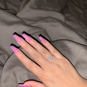 Roza Nails - love this sparkle! - Nail Salons Near Me - Wylie, Texas