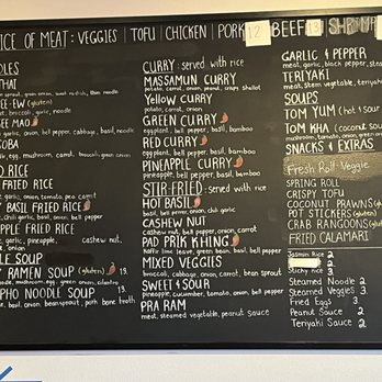 Sassy Express - Menu as of 3/19/23 - Thai Near Me - Tillamook, Oregon Sassy Express - Menu as of 3/19/23 - Thai Near Me - Tillamook, Oregon