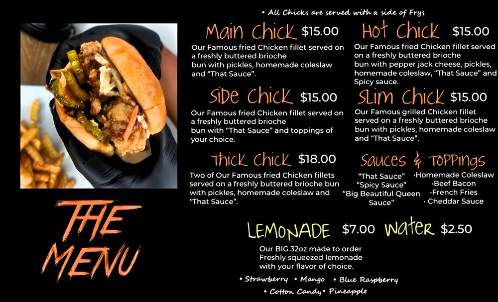 SIDE CHICKS FOOD TRUCK Updated September 2024 10 Oakville Dr