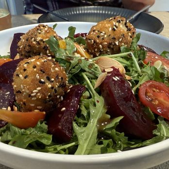 Kalimera Bar and Grill - Beet salad with fried goat cheese was delicious! - Turkish Near Me - Santa Rosa, California
