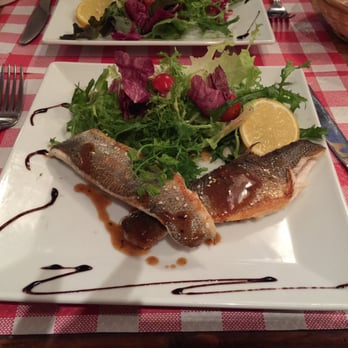 Les Garnements - Filet de bar à la plancha. - French Near Me - Paris, 75 Les Garnements - Filet de bar à la plancha. - French Near Me - Paris, 75