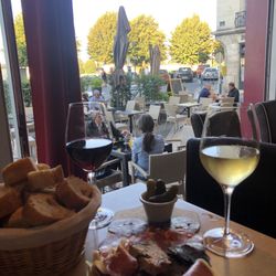 Aux Saveurs de la Tonnelle - Their grand charcuterie with some bread on the side. Recommended by a local winery and what a gem this place is!