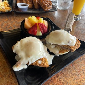 My Cafe - Country Fried Steak Benedict - Breakfast & Brunch Near Me - Newark, California My Cafe - Country Fried Steak Benedict - Breakfast & Brunch Near Me - Newark, California
