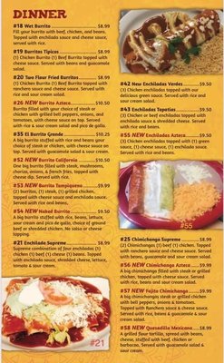 Menu photo 6 Azteca Mexican Restaurant Wauseon, OH