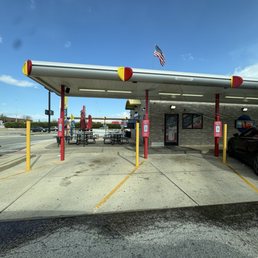 Exterior outside entrance of Sonic Drive-In - Outside drive up - Cicero, Illinois Exterior outside entrance of Sonic Drive-In - Outside drive up - Cicero, Illinois