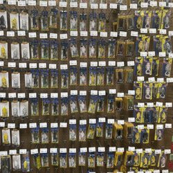 Sportsman's Warehouse - THE biggest wall of frogs for bass fishing I've ever seen!