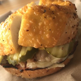 Seize the Bagel - Hazel Dell - Cubano on Cheddar Cheese Bagel - Breakfast & Brunch Near Me - Vancouver, Washington Seize the Bagel - Hazel Dell - Cubano on Cheddar Cheese Bagel - Breakfast & Brunch Near Me - Vancouver, Washington