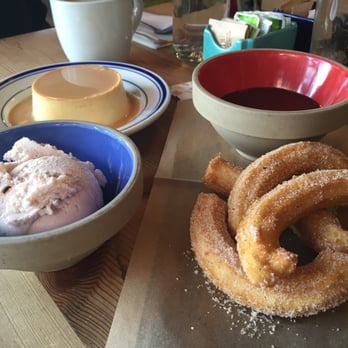 Rosie's - Dessert - banana ice cream, Churros and flan - Mexican Near Me - New York, New York Rosie's - Dessert - banana ice cream, Churros and flan - Mexican Near Me - New York, New York