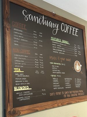 Menu photo 8 Sanctuary Coffee Refuge Fresno, CA