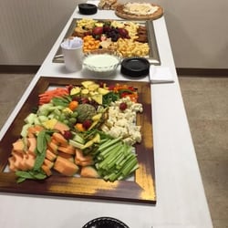 Before party...veggies, fruits, cheeses.