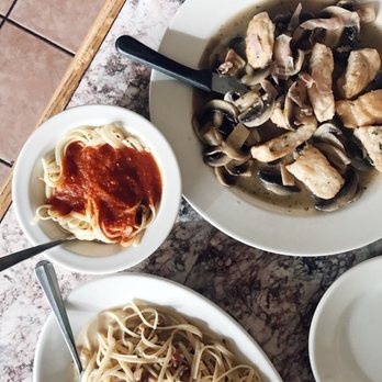 Panza - Chicken Or Veal Marsala Linguine Carbonara - Italian Near Me - Boston, Massachusetts Panza - Chicken Or Veal Marsala Linguine Carbonara - Italian Near Me - Boston, Massachusetts
