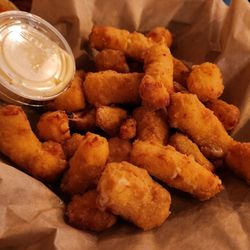 Würst Bier Hall - Cheese curds with the garlic dip