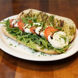 The Asbury’s Fork & Flame - Fresh mozzarella caprese sandwich