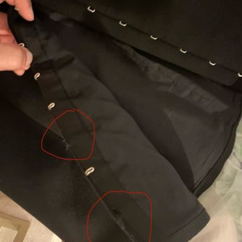 Kona Cleaners - The red circles signify the missing hooks - Laundry Services Near Me - Orange, California