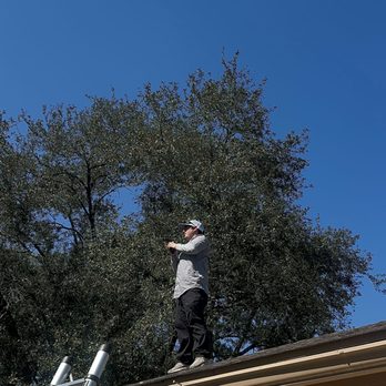 Sunbelt Inspections - One of our inspectors, Riley, conducting a roof inspection. We always make sure every part of the home gets a thorough look. - Home Inspectors Near Me - Cypress, Texas Sunbelt Inspections - One of our inspectors, Riley, conducting a roof inspection. We always make sure every part of the home gets a thorough look. - Home Inspectors Near Me - Cypress, Texas