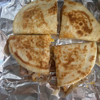 Fire & Ice BBQ - Pulled Pork or Brisket Quesadillas - Tacos Near Me - Brady, Texas