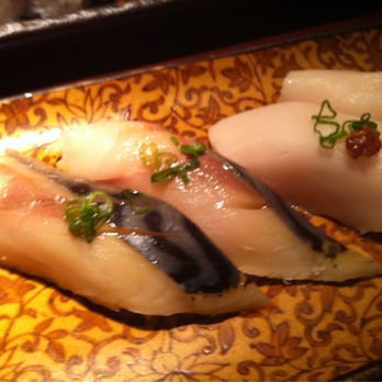 Mikado Ryotei - Mackerel and the incredible super white tuna sushi. - Sushi Bars Near Me - Austin, Texas Mikado Ryotei - Mackerel and the incredible super white tuna sushi. - Sushi Bars Near Me - Austin, Texas