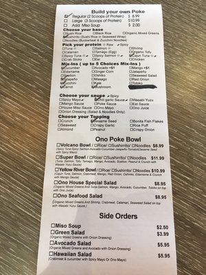 Menu photo 6 Ono Poke Hurst, TX