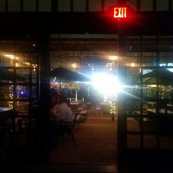 Heights Bier Garten - View of the outside from the liquor part of Heights Bier Garden! - Cocktail Bars Near Me - Houston, Texas