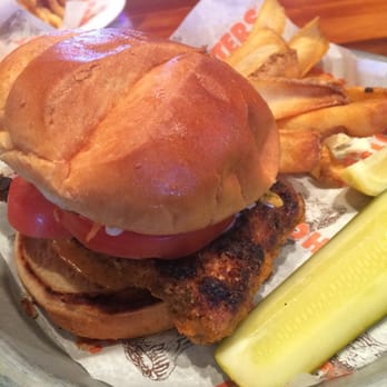 Hooters - Fish burger! Pretty good taste - Chicken Wings Near Me - Chantilly, Virginia Hooters - Fish burger! Pretty good taste - Chicken Wings Near Me - Chantilly, Virginia
