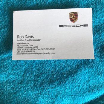 Porsche Rocklin - Rob Davis  Certified Brand Ambassador - Auto Repair Near Me - Rocklin, California