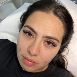 My model from my eyelash training course