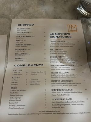 Menu photo 3 Le Moyne's Chophouse Mobile, AL