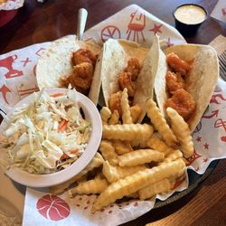 Jefferson's - Topeka - Buffalo Shrimp Tacos w/fries