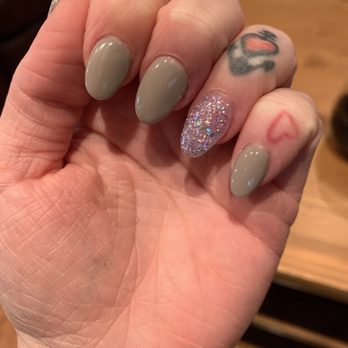 Angel Nails - These are not almond, these are round. - Nail Salons Near Me - Rancho Cucamonga, California