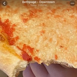 Regular pizza slice Regular pizza slice